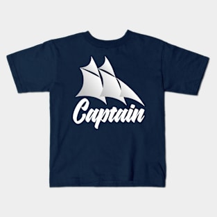 Captain Sailing Ship Crew Traveler Groups Retro Partner Look Kids T-Shirt